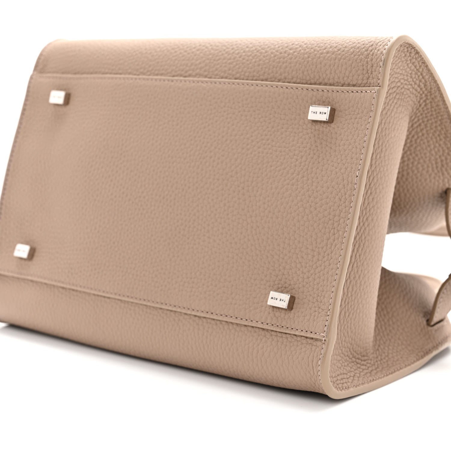The Row Grained Calfskin Soft Margaux 10 Bag Silk 9 of 9