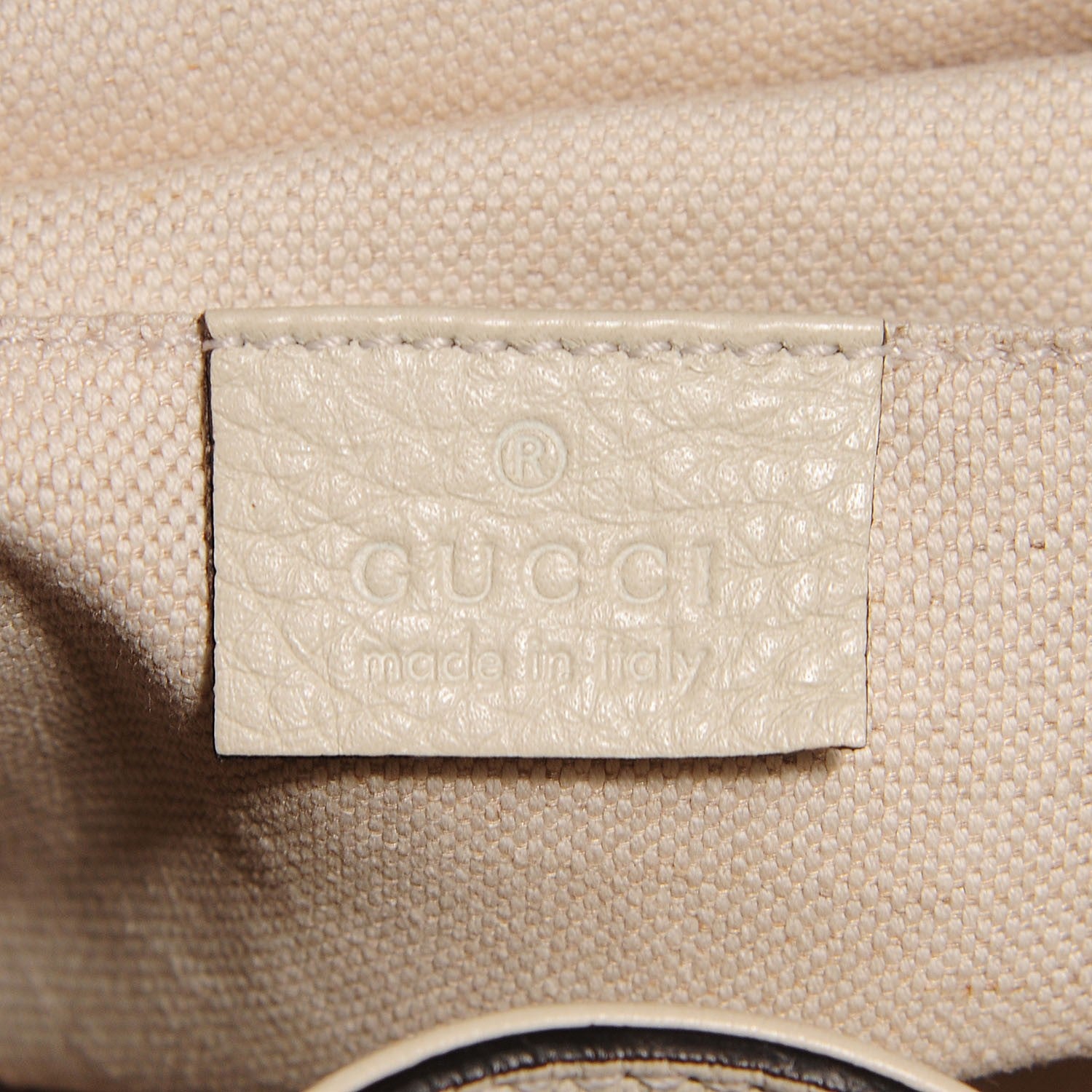Gucci Calfskin Bamboo Medium Backpack Off White 6 of 7