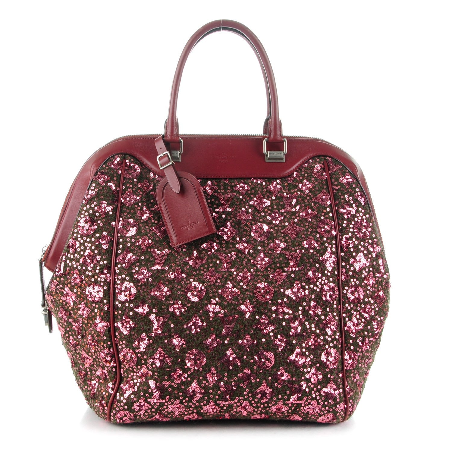 Louis Vuitton Sequin Monogram Sunshine Express North South Burgundy 1 of 7