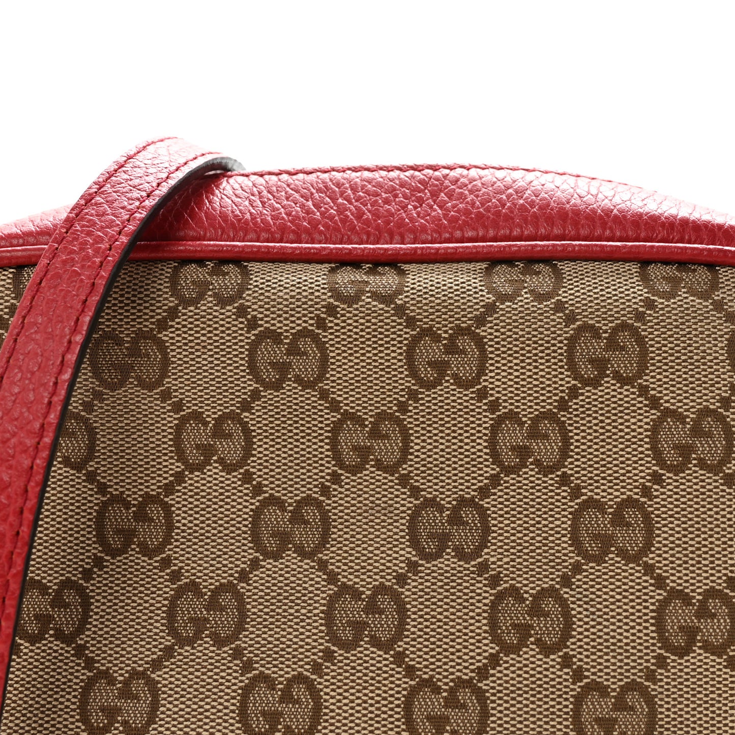 Monogram Mini Bree Messenger Bag Red