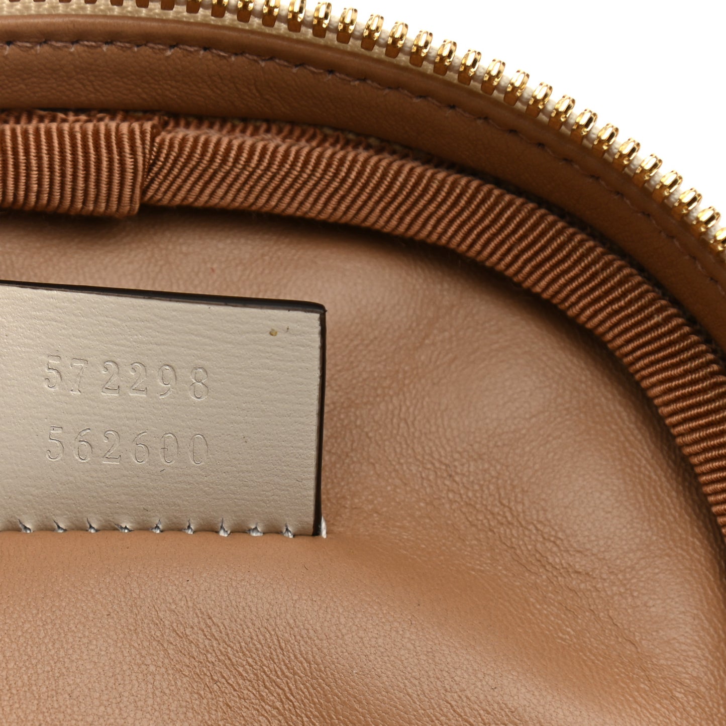 Calfskin Trapuntata Zumi Belt Bag Off White