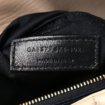 Saint Laurent Lambskin Quilted Small Loulou Puffer Monogram Chain Satchel Dark Beige 7 of 11