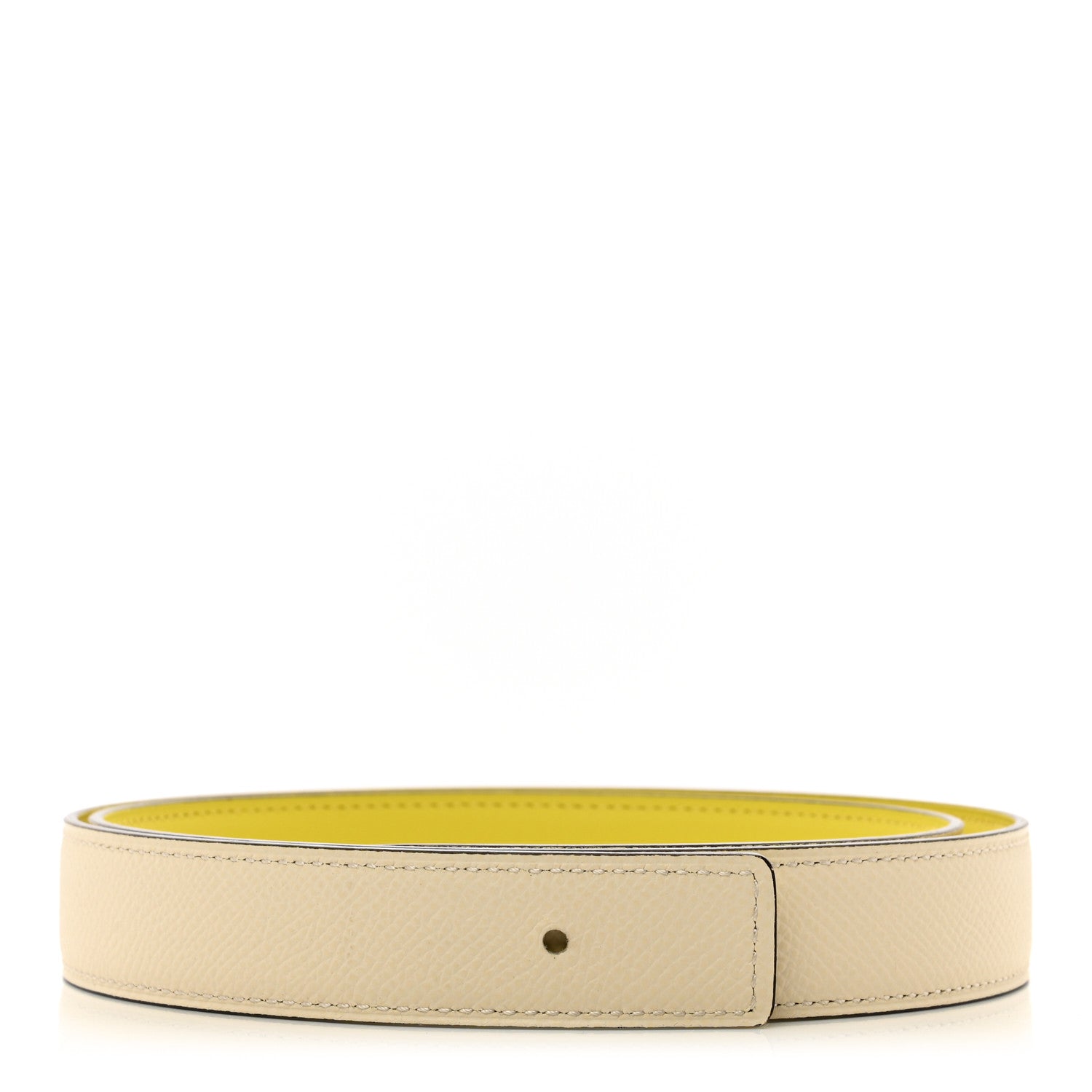 Hermes Swift Epsom 24mm Belt Strap 80 32 Nata Lime 1 of 5