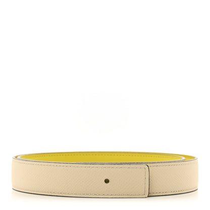 Hermes Swift Epsom 24mm Belt Strap 80 32 Nata Lime 1 of 5