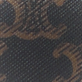 Triomphe Canvas Calfskin Tabou Clutch on Strap Tan