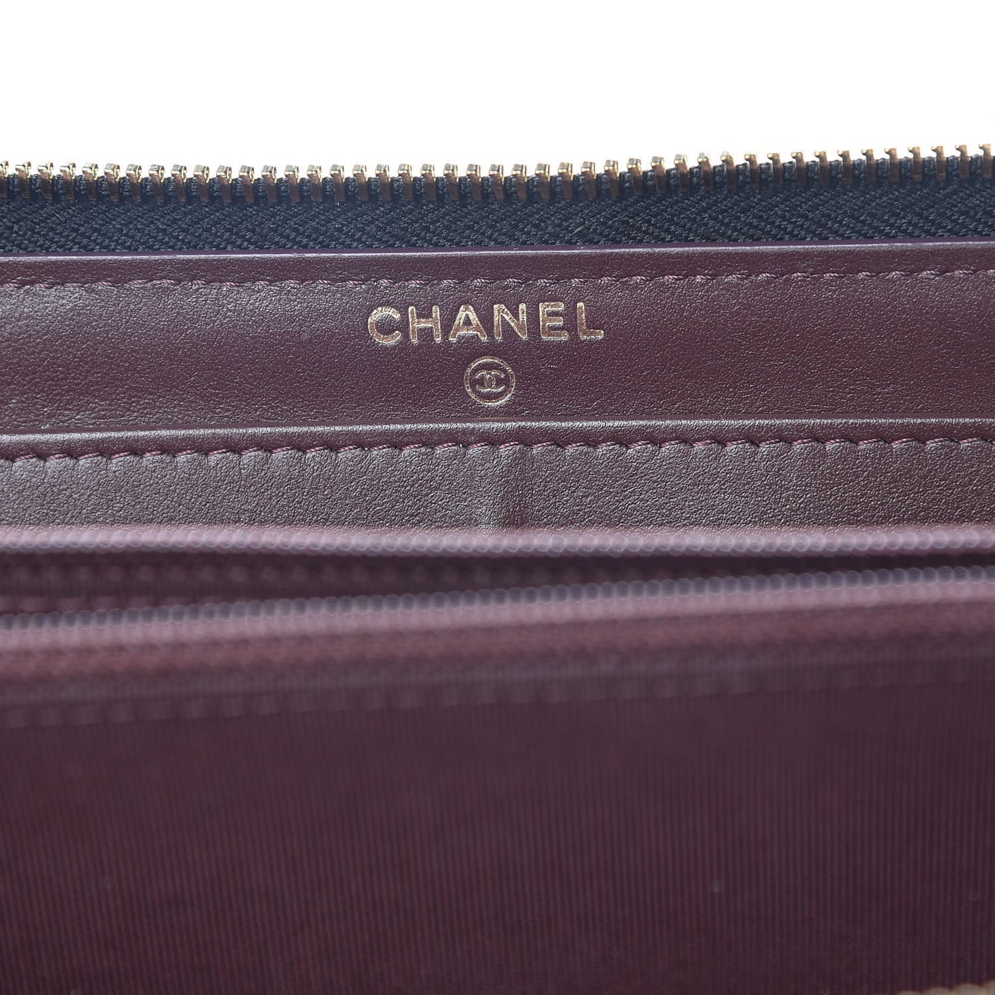 Caviar Quilted Large Gusset Zip Around Wallet Black