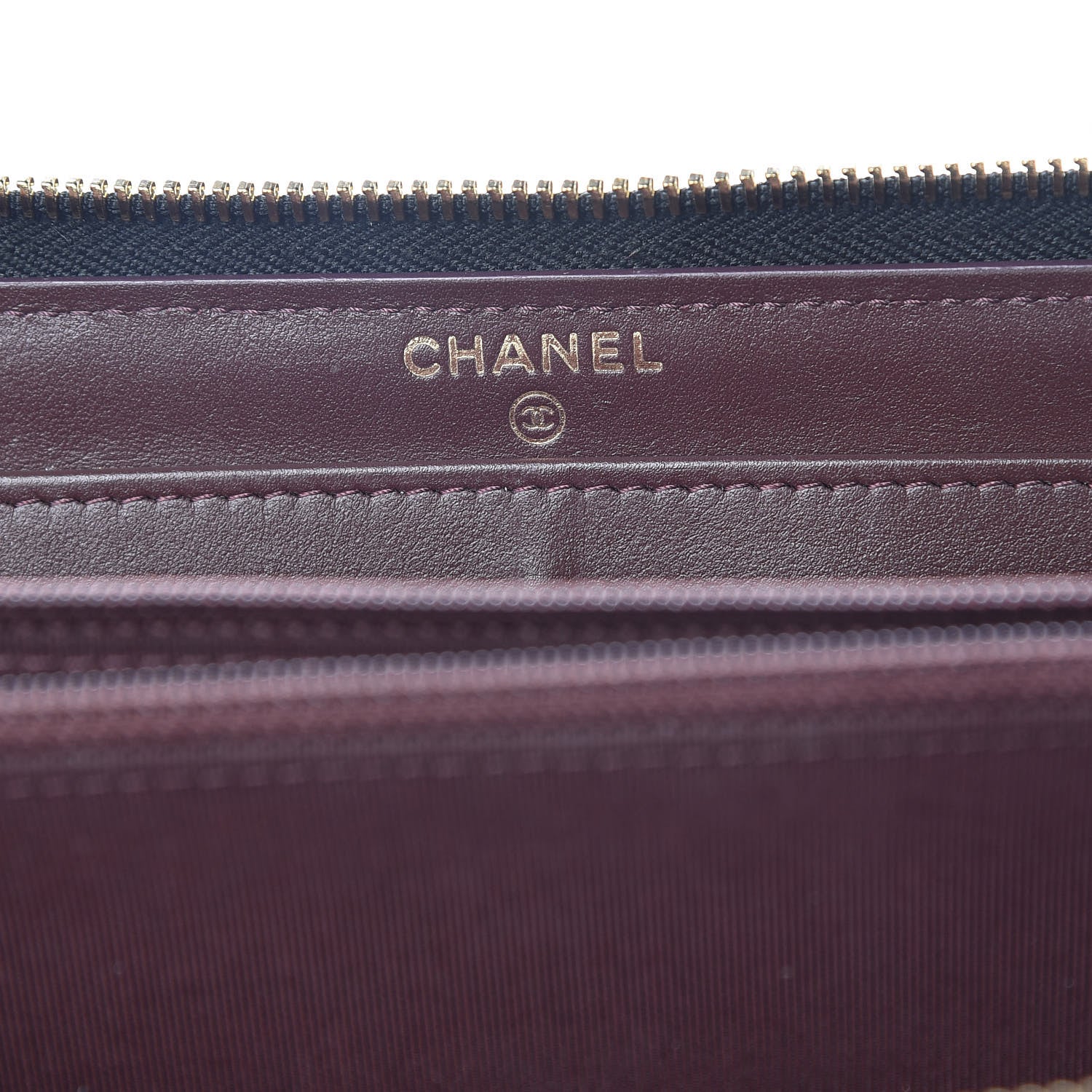 Chanel Caviar Quilted Large Gusset Zip Around Wallet Black 6 of 10