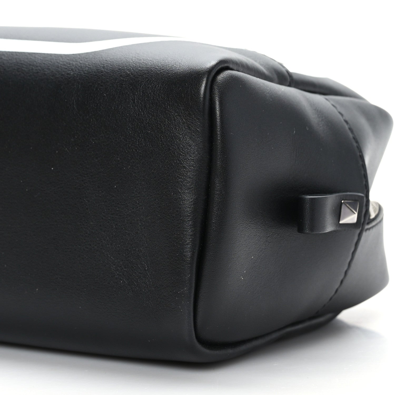 Valentino Garavani Calfskin VLogo Inlay Wash Bag Black 7 of 7