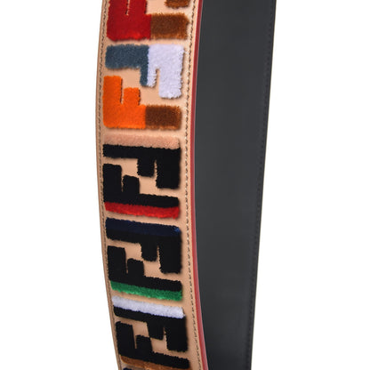 Fendi Vitello Liberty Velvet FF Multicolor Strap You Multicolor Cuoio 4 of 6