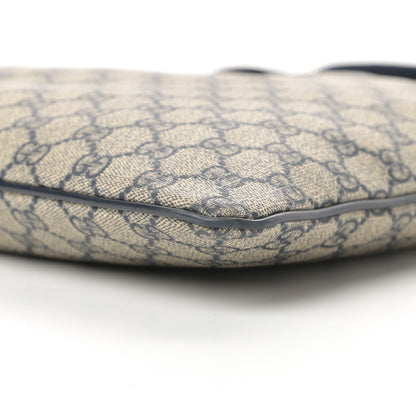 Gucci GG Plus Monogram Large Flat Messenger Bag Beige Blue 10 of 14