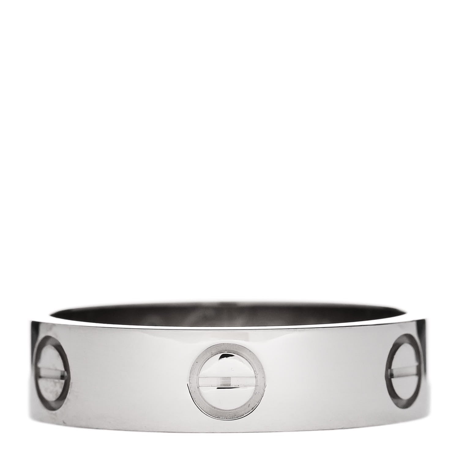 Cartier 18K White Gold 5.5mm LOVE Ring 60 9.25 1 of 4