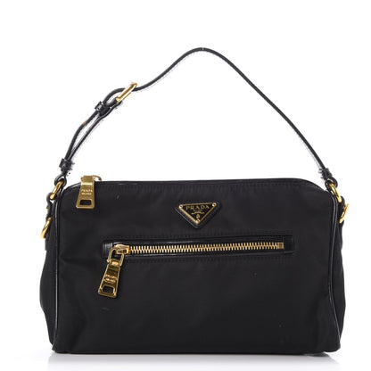 Prada Nylon Tessuto Nylon Small Pochette Bag Black 1 of 6