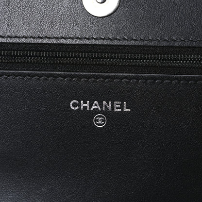Chanel Caviar Quilted Boy Wallet On Chain WOC Black 6 of 11
