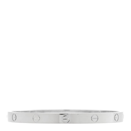 Cartier 18K White Gold LOVE Bracelet 19 1 of 9
