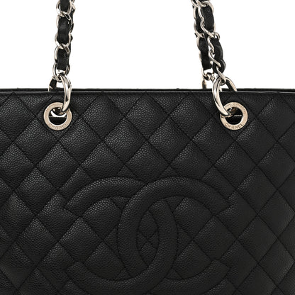 Chanel Caviar Quilted Grand Shopping Tote GST Black 8 of 12