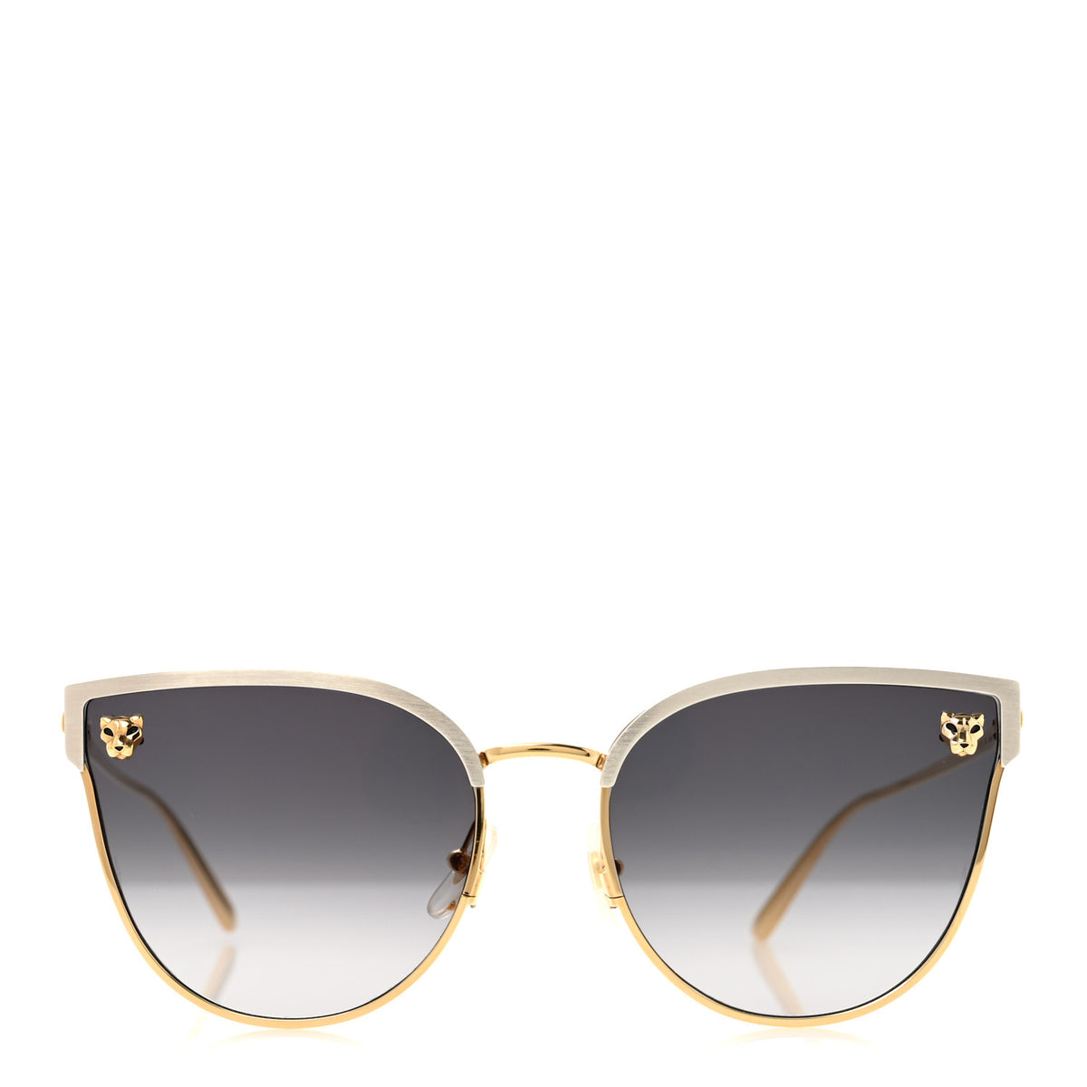 Cartier Panthere De Cartier Cat Eye Sunglasses CT0198S Gold 2 of 8