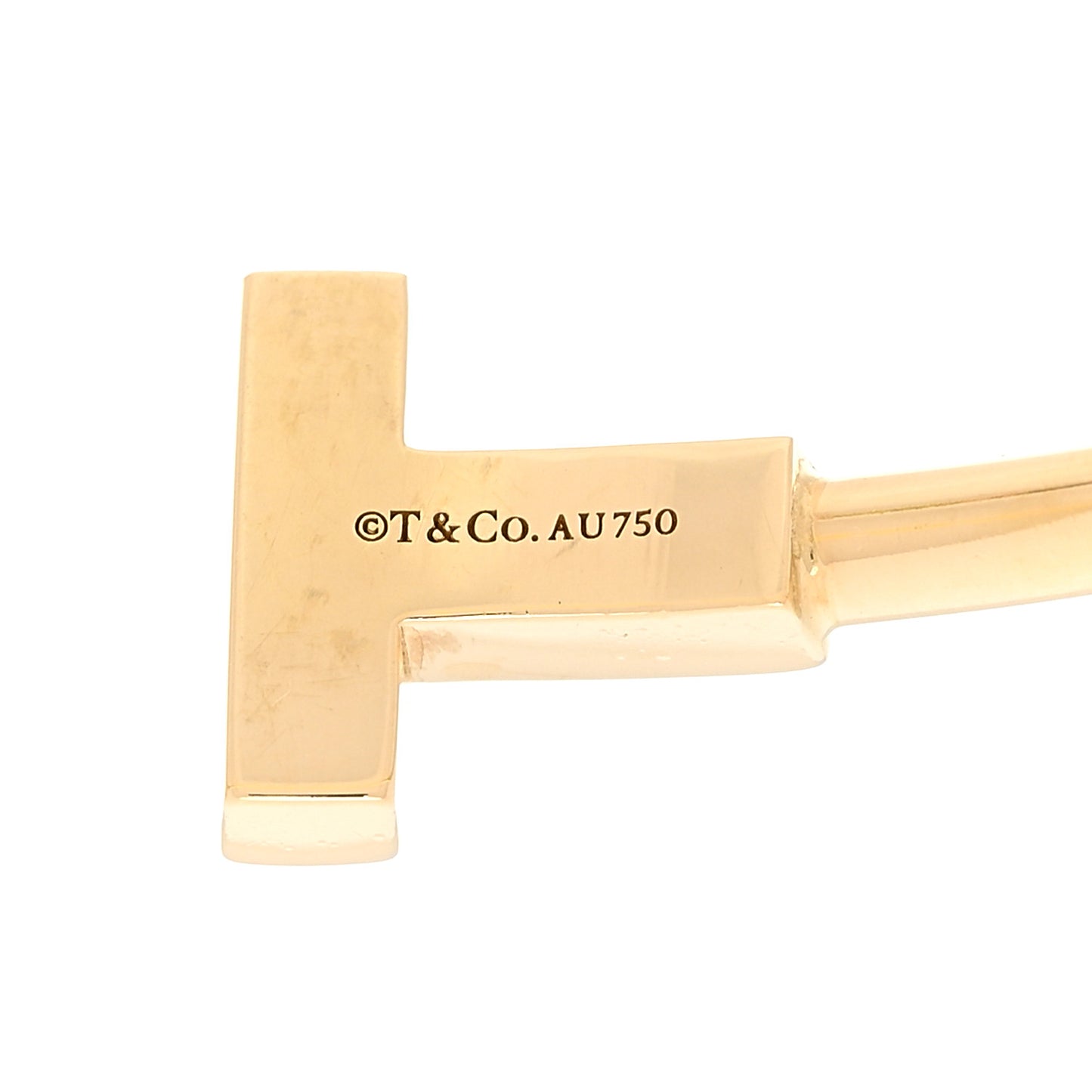 18K Yellow Gold T Wire Bracelet