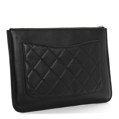 Chanel Lambskin Lucky Charms Pouch Black 3 of 9