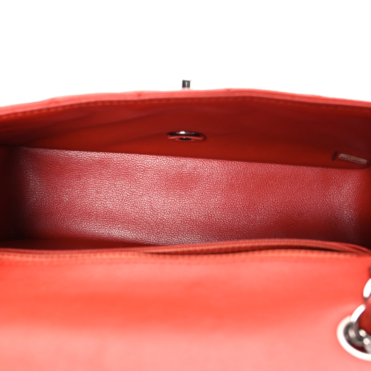 Chanel Lambskin Quilted Mini Rectangular Flap Red 5 of 10