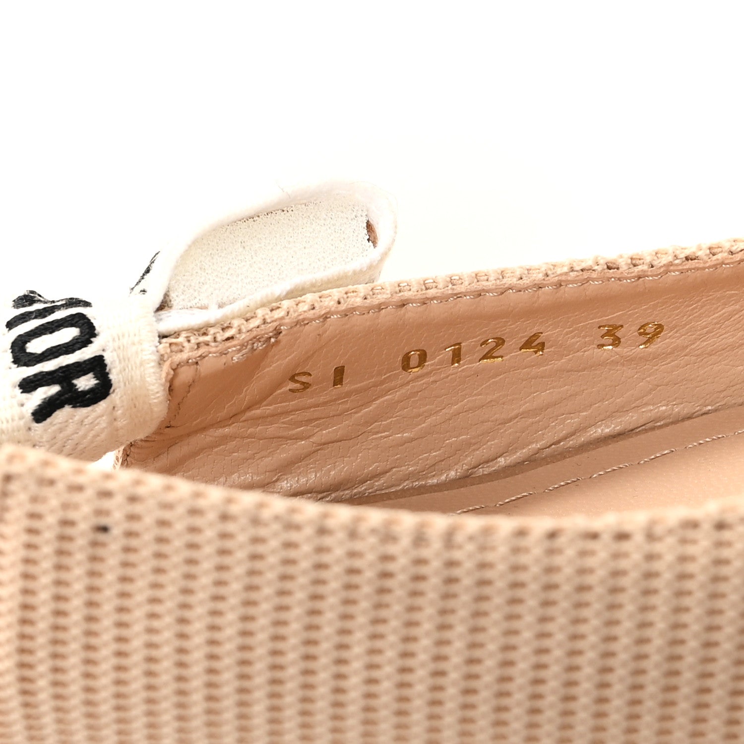 Christian Dior Technical Canvas Ribbon J'Adior Slingback Ballet Flats 39 Powder Nude 9 of 9