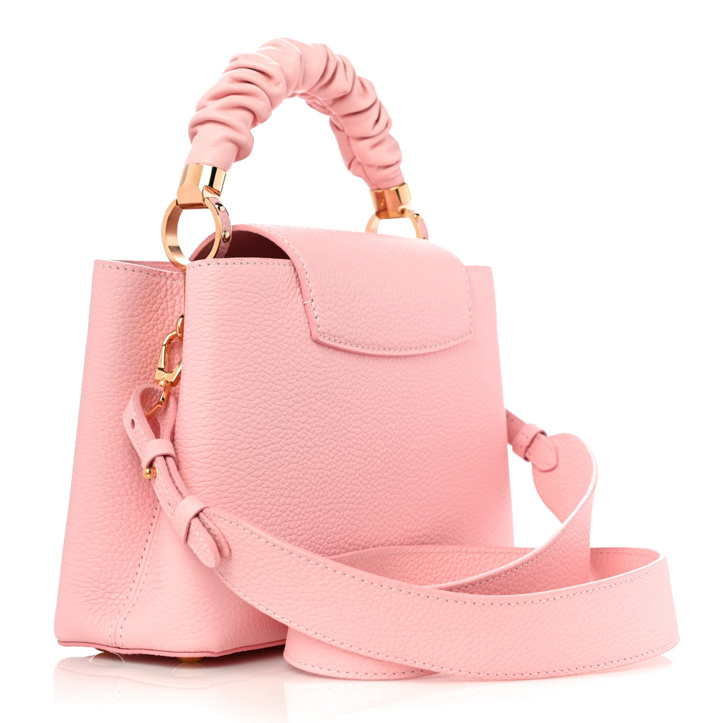 Taurillon Scrunchie Capucines BB Bubble Gum Pink