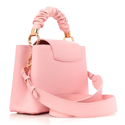 Louis Vuitton Taurillon Scrunchie Capucines BB Bubble Gum Pink 2 of 9