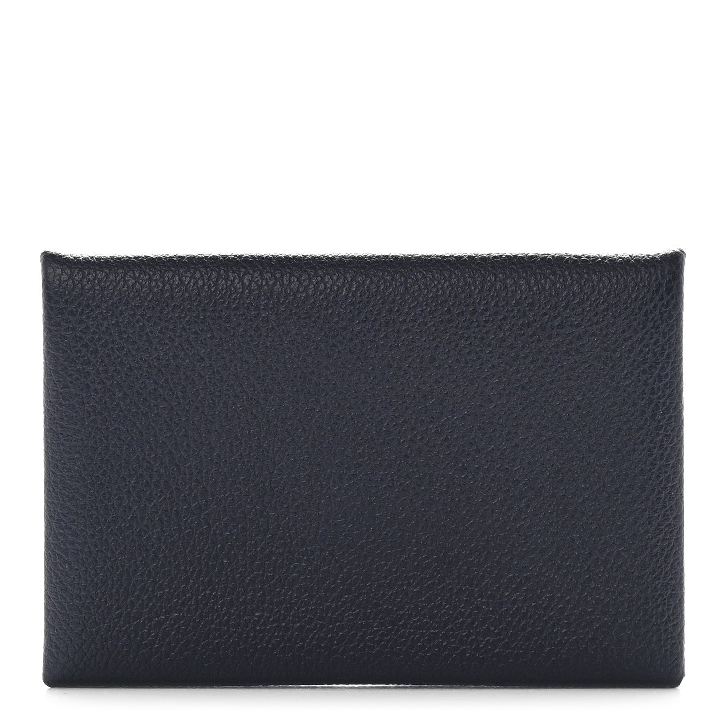 Hermes Evercolor Verso Calvi Card Case Bleu Nuit Caramel 1 of 8