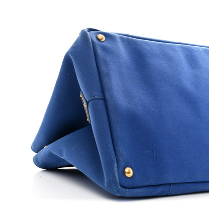 Prada Canapa Logo Tote Cobalto 9 of 11