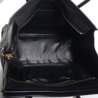 Celine Smooth Calfskin Shoulder Luggage Black 5 of 7