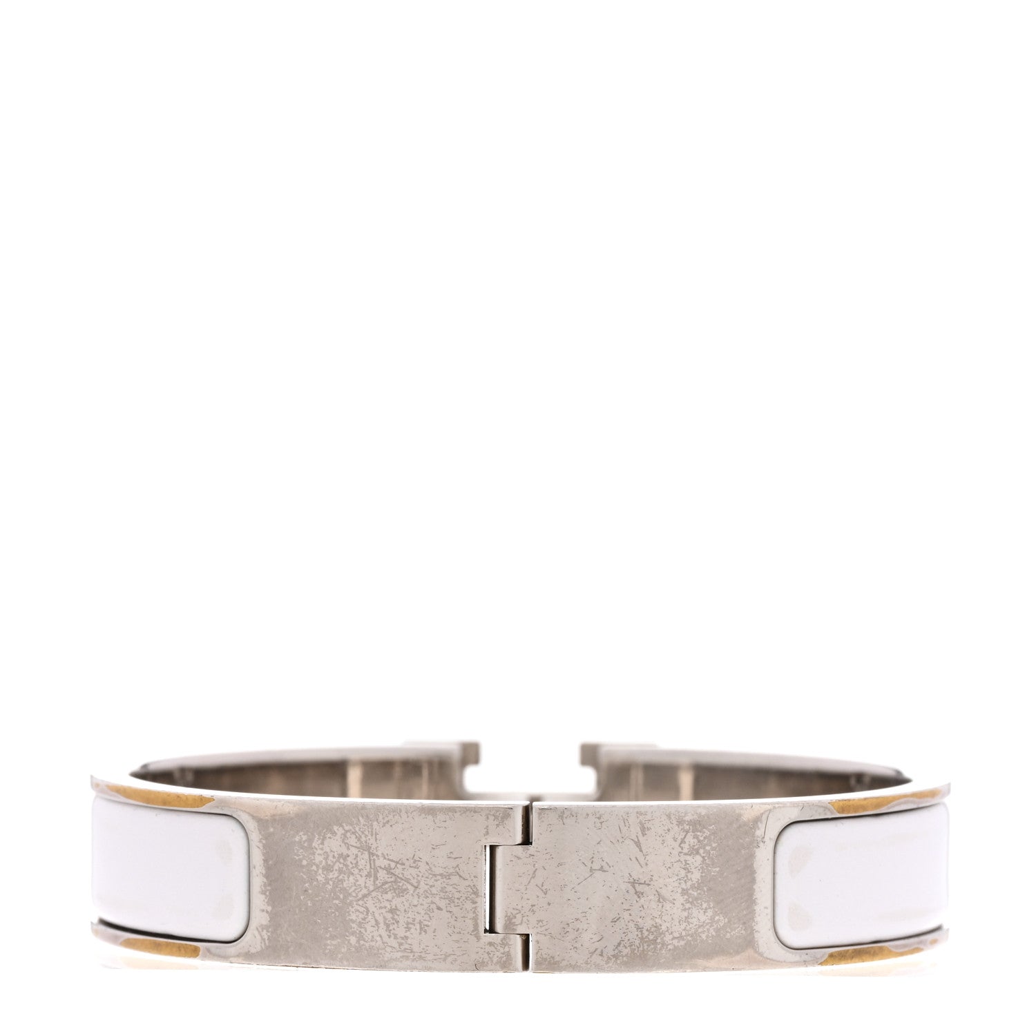 Hermes Enamel Narrow Clic Clac H Bracelet PM White 3 of 6