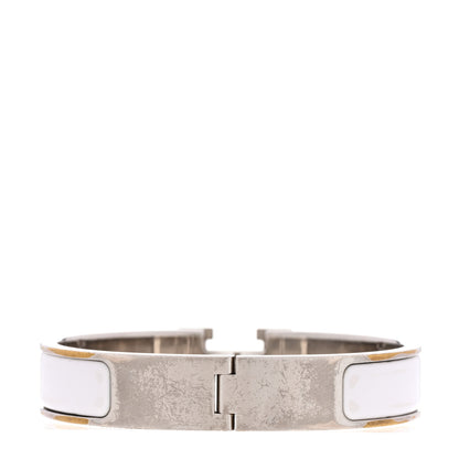 Hermes Enamel Narrow Clic Clac H Bracelet PM White 3 of 6