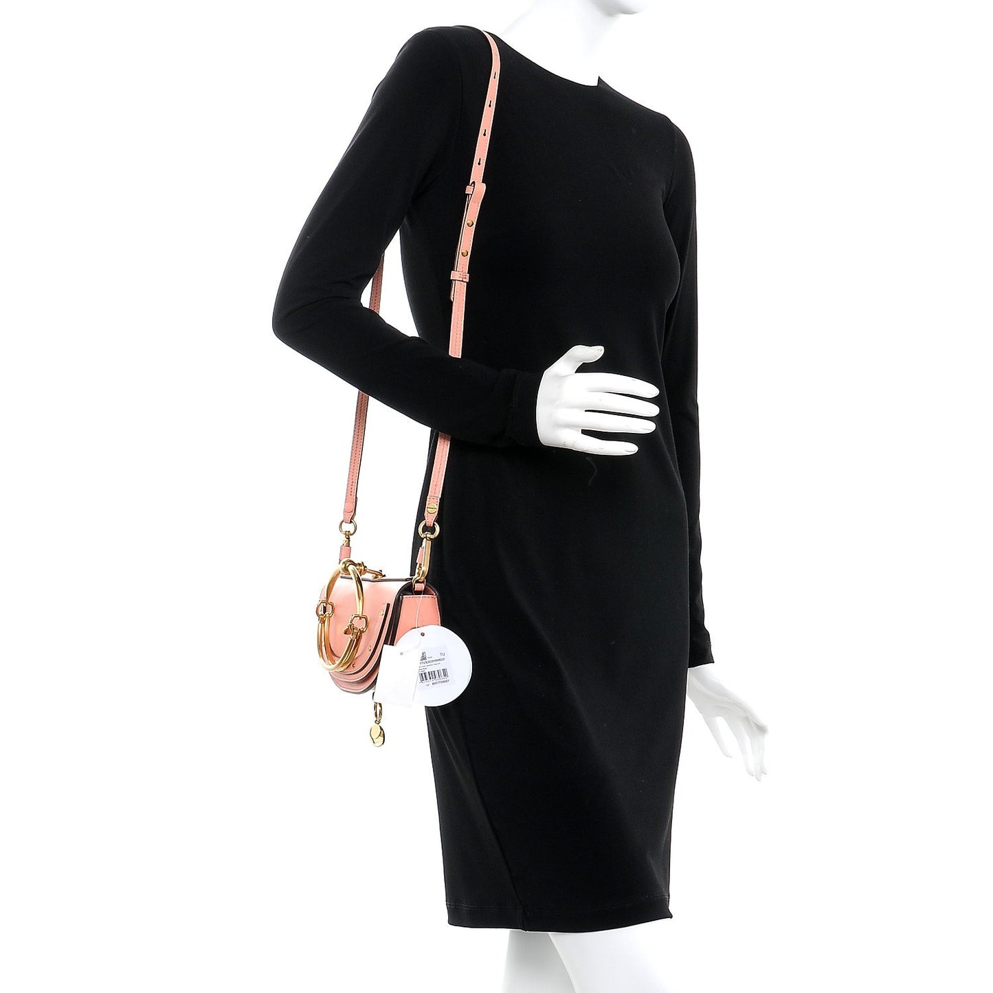 Calfskin Small Nile Bracelet Minaudiere Bag Ideal Blush