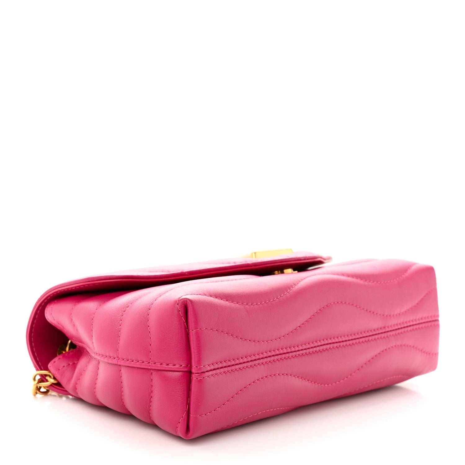 Louis Vuitton Calfskin LV New Wave Chain Bag Rose Freesia 4 of 9