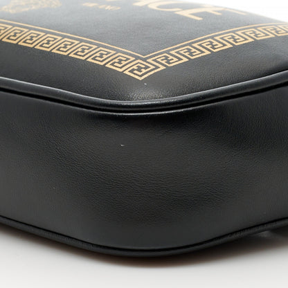 Fendi X VERSACE Vitello Cover Fendace Medusa Small Camera Case Black Gold 10 of 11