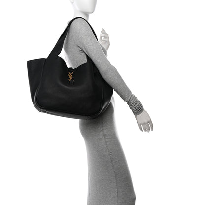 Saint Laurent Grained Deerskin Bea Tote Black 2 of 10