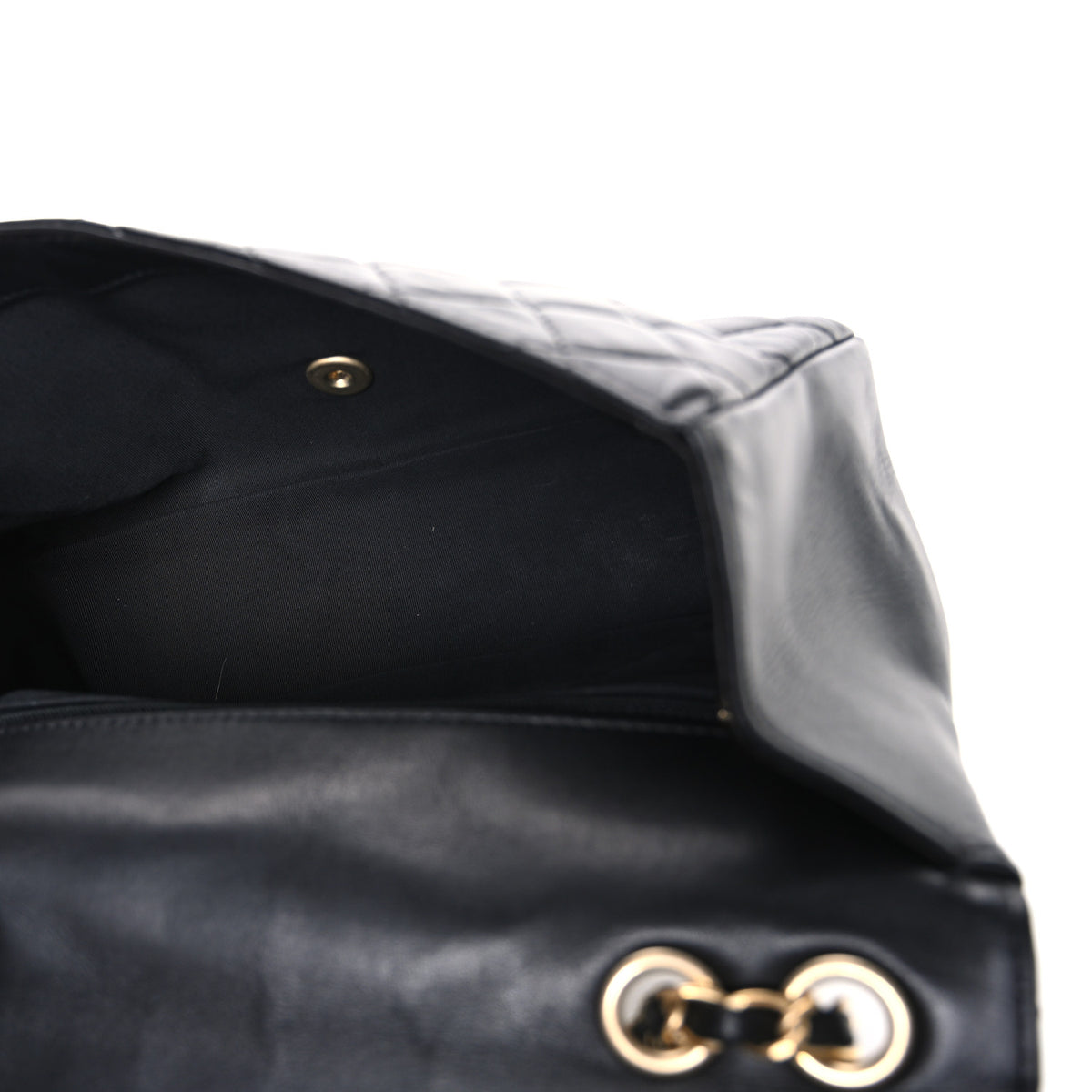 Lambskin Quilted Medium Mademoiselle Chic Flap Black