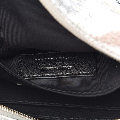 Saint Laurent Metallic Lambskin Monogram Lou Belt Bag Argento 7 of 10