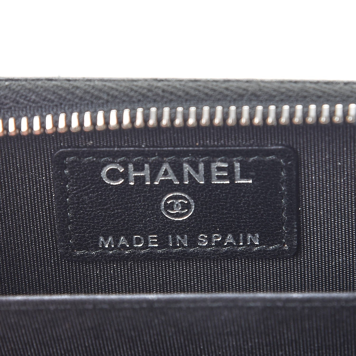 Chanel Sheepskin Quilted Mademoiselle Vintage Zip Coin Purse Black 6 of 8