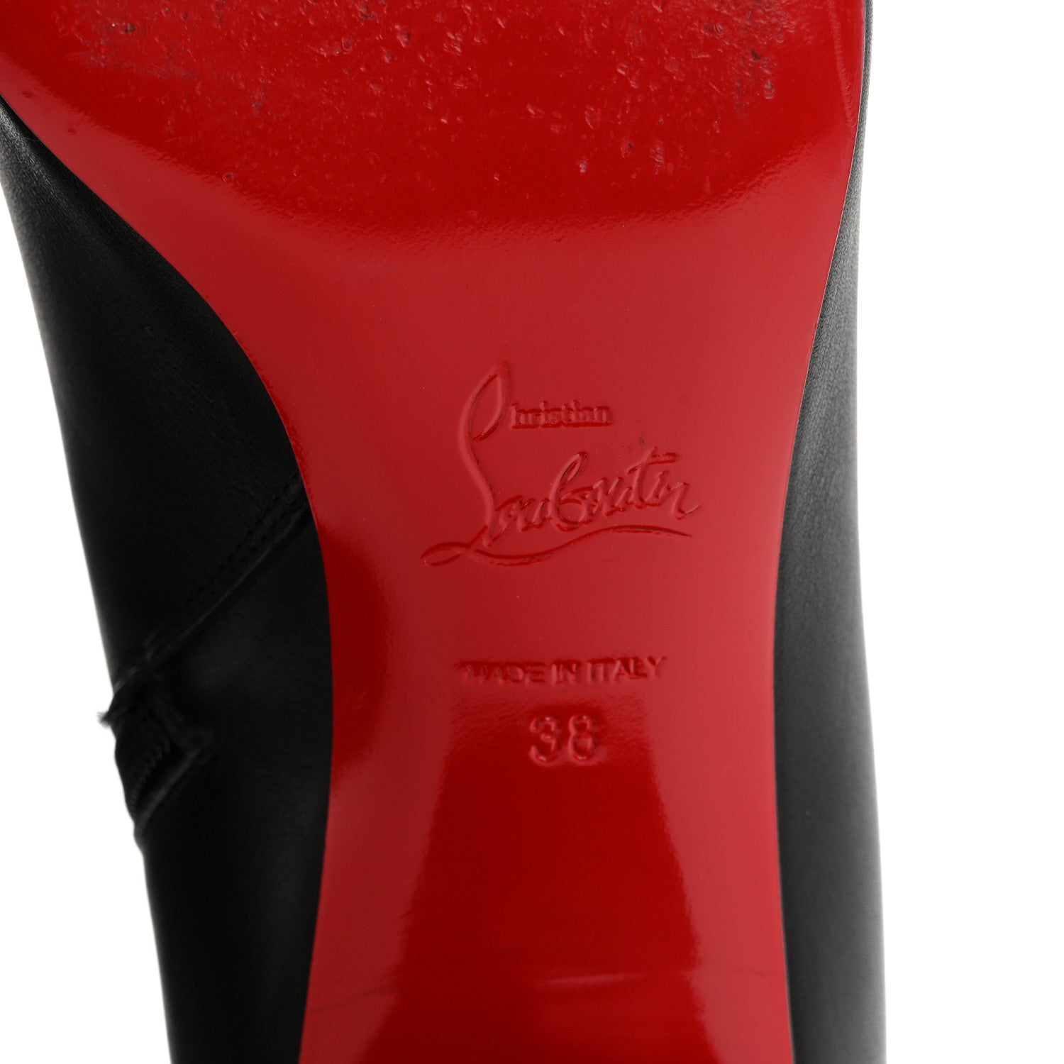 Christian Louboutin Calfskin Turela 55 Ankle Boots 38 Black 8 of 11