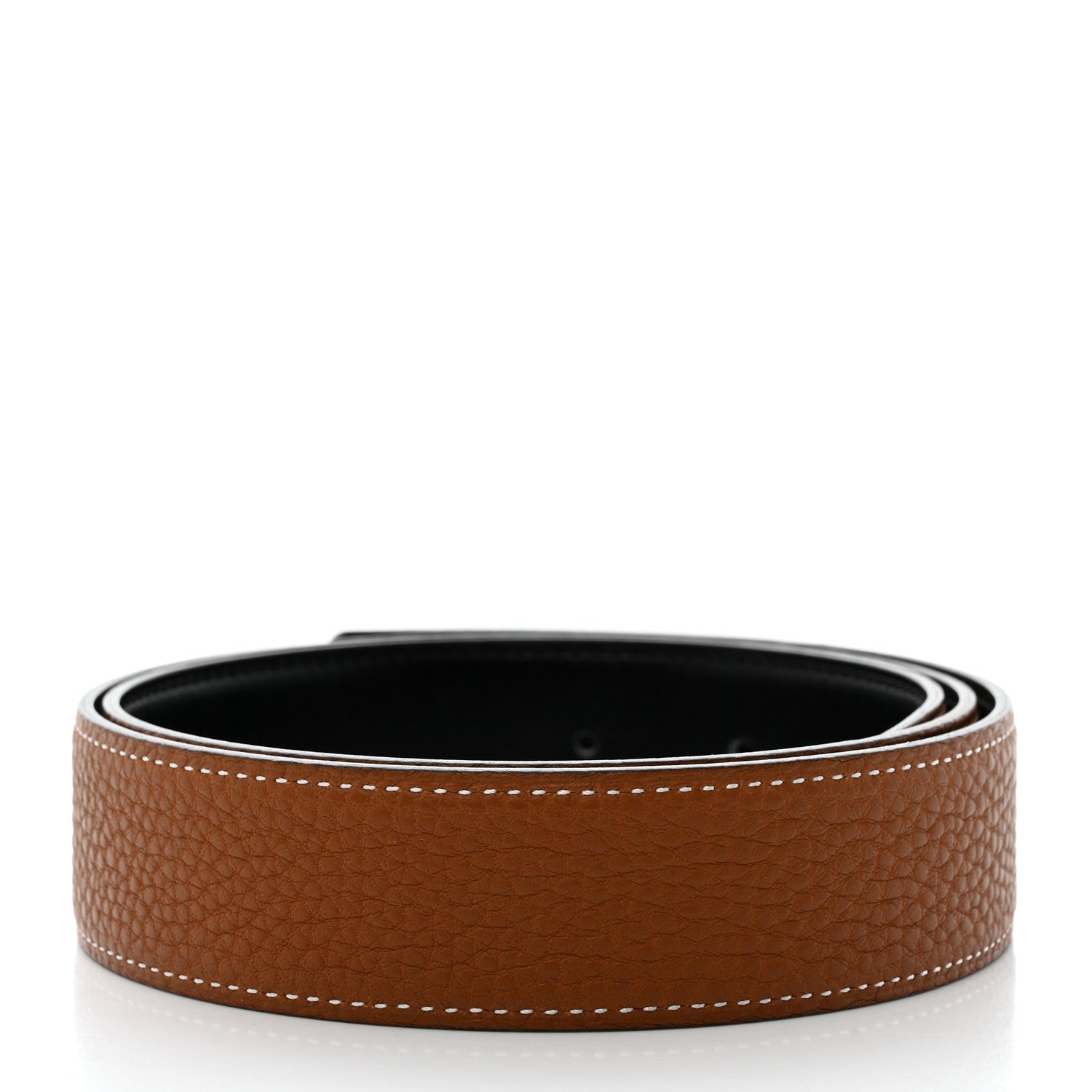 Hermes Box Togo 32mm Belt Strap 80 32 Gold Black 2 of 7