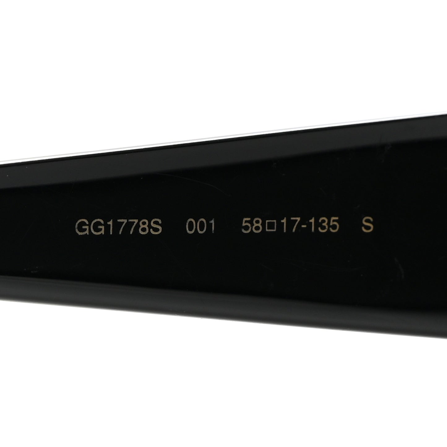 Acetate Square Sunglasses GG1778S Black