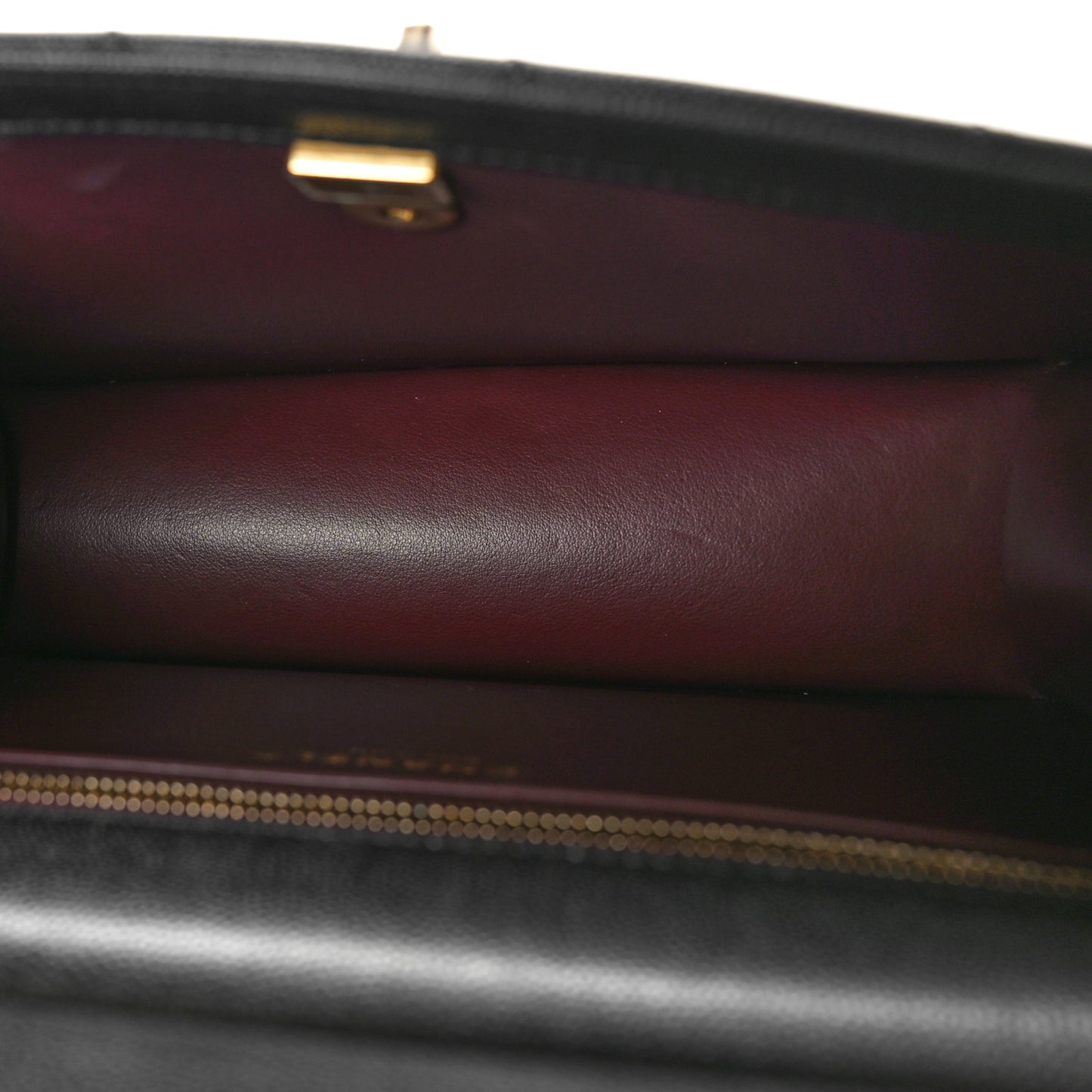 Caviar Quilted Chain Frame Flap Black