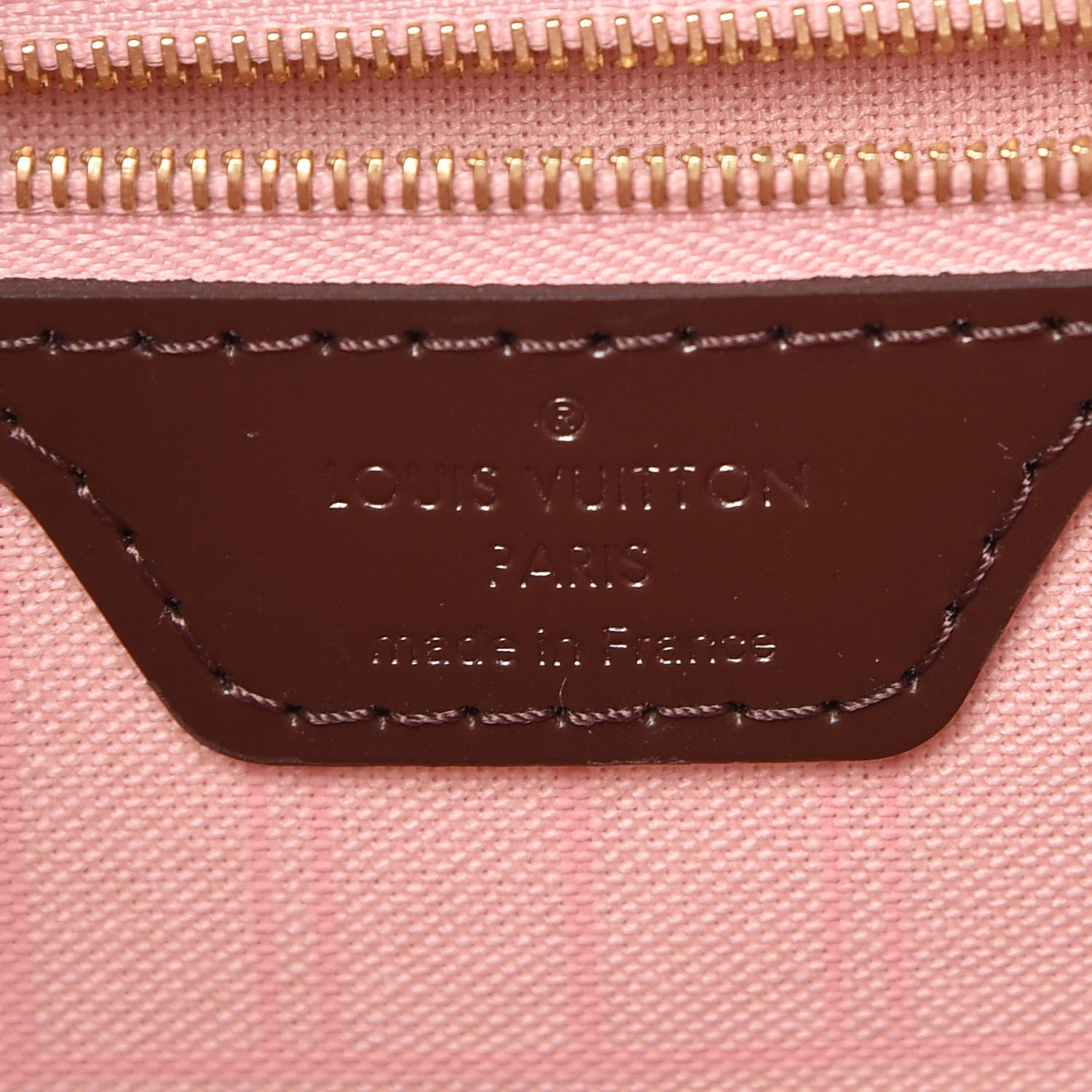 Louis Vuitton Damier Ebene Neo Neverfull MM Rose Ballerine 6 of 10