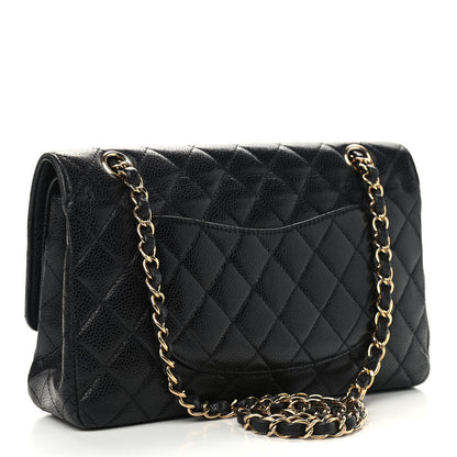 Chanel Caviar Quilted Medium Double Flap Black 3 of 12