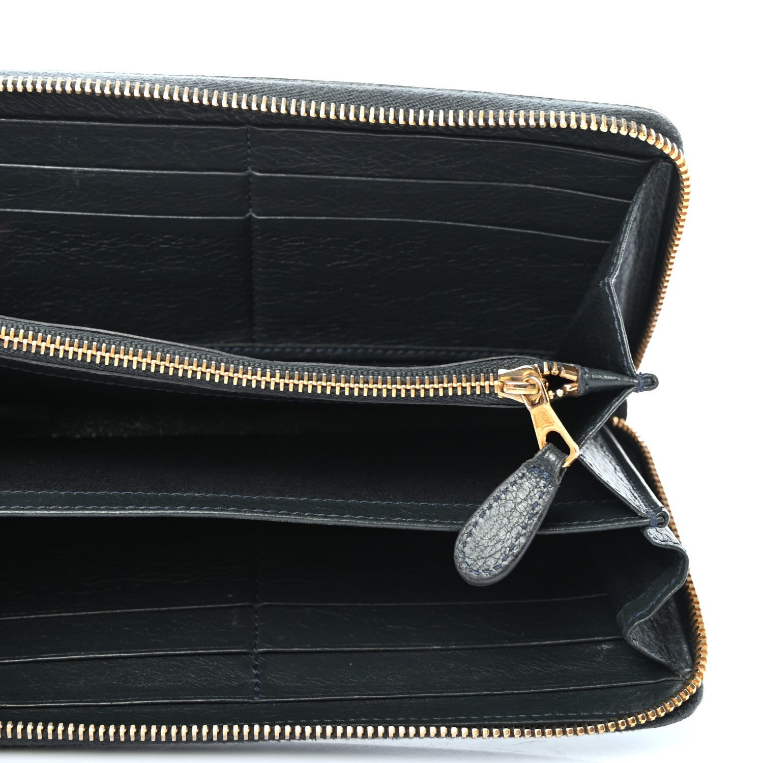 Balenciaga Agneau Giant 12 Gold Hardware Continental Zip Around Wallet Anthracite 5 of 8