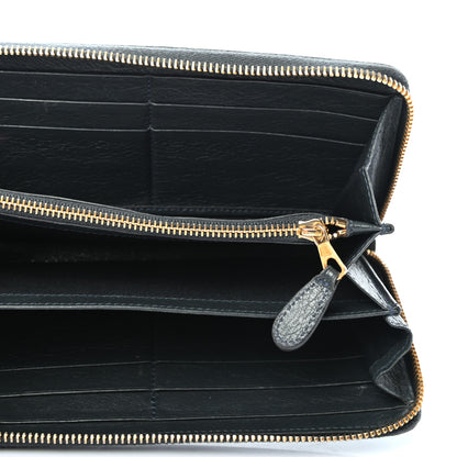 Balenciaga Agneau Giant 12 Gold Hardware Continental Zip Around Wallet Anthracite 5 of 8