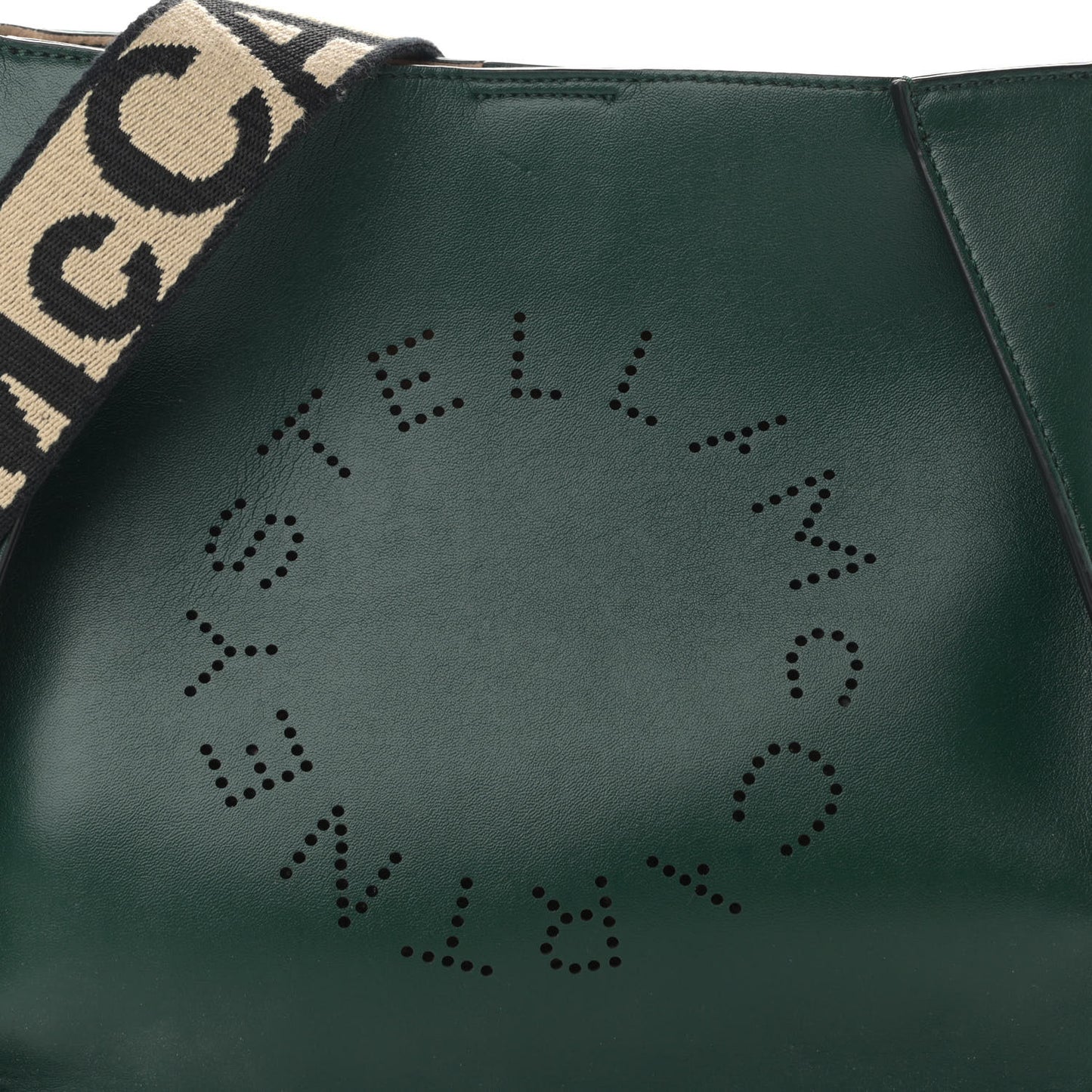 Eco Alter Nappa Perforated Logo Mini Crossbody Green
