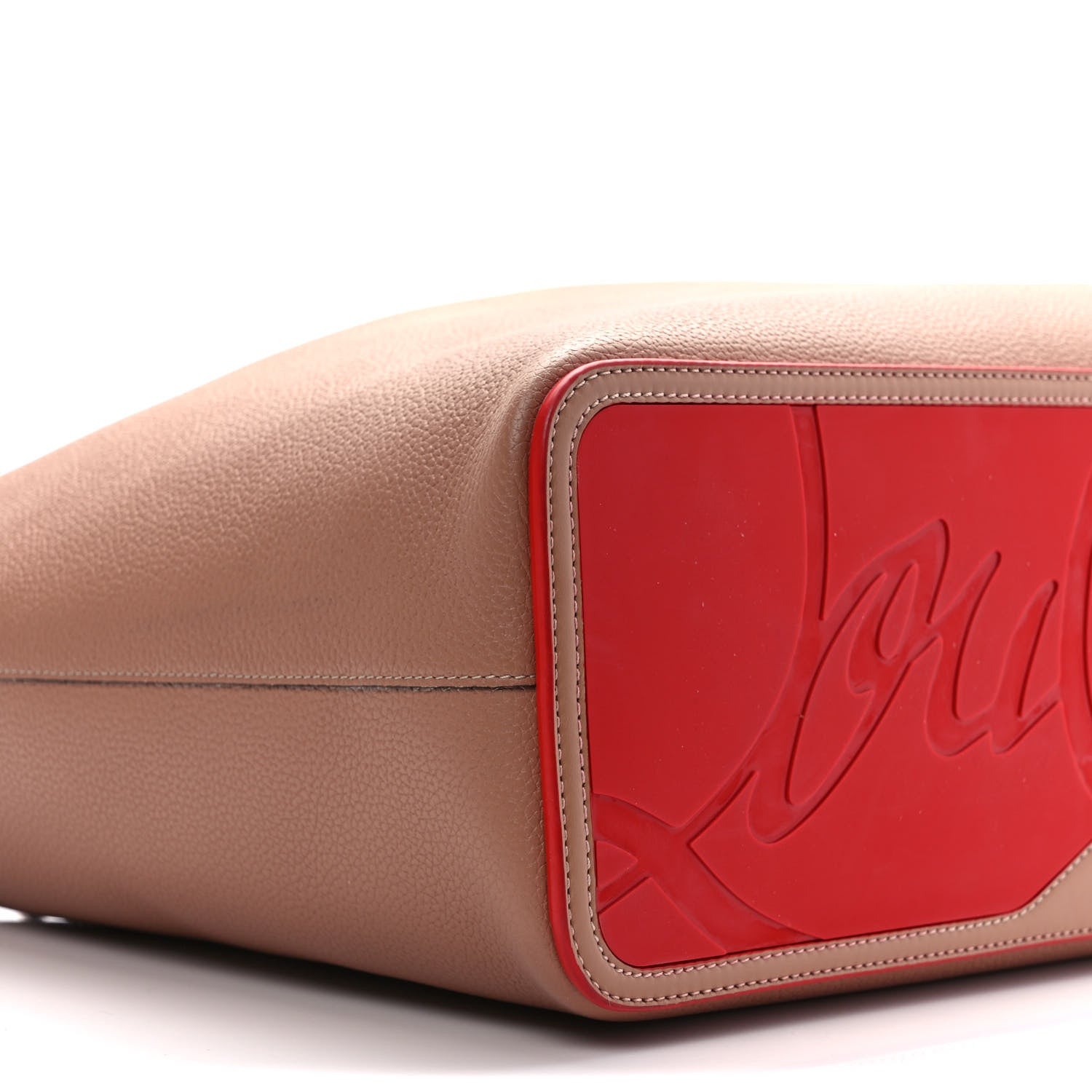 Christian Louboutin Calfskin Spikes East West Cabata Tote Nude 8 of 9