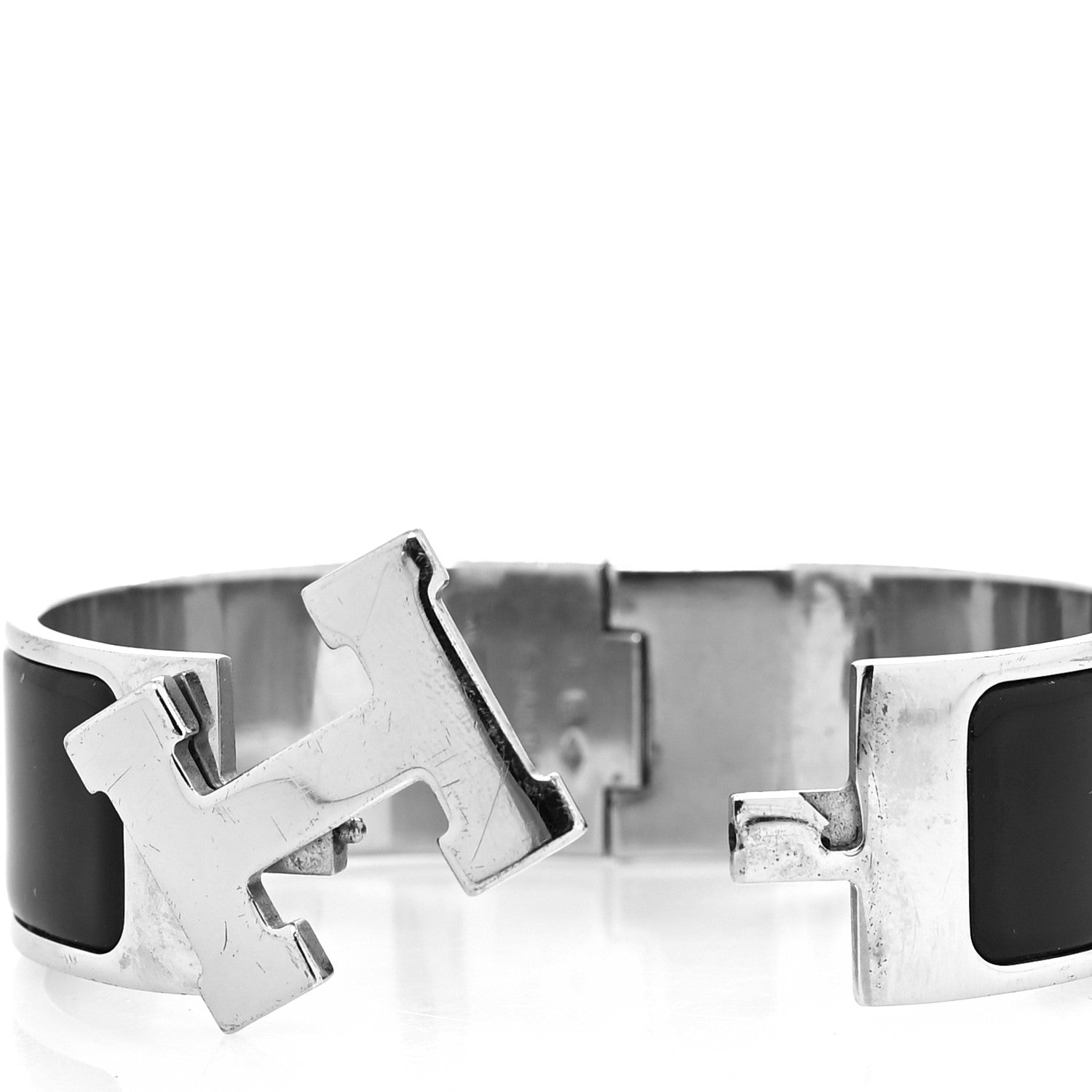 Hermes Enamel Wide Clic Clac H Bracelet PM Black 4 of 5