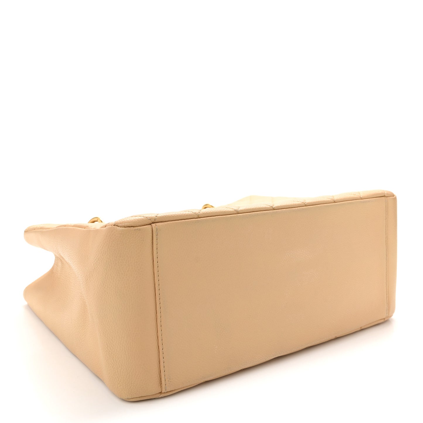 Caviar Quilted Grand Shopping Tote GST Beige Clair
